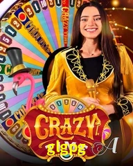 Crazy Time live game no glgpg cassino com entretenimento ao vivo para jogadores do Brasil